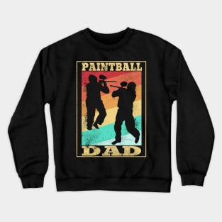 Paintball Dad Airsoft Softgun Airgun Mask Gift Crewneck Sweatshirt